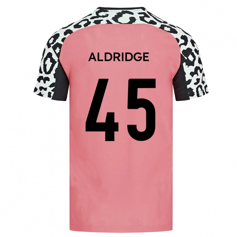 Danxen Mænd Jesse Aldridge #45 Pink Sort Udebane Spillertrøjer 2025/26 Trøje T-Shirt
