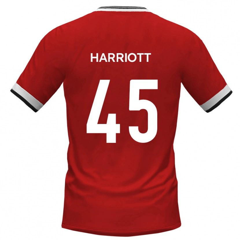 Danxen Mænd Callum Harriott #45 Hvid Sort Udebane Spillertrøjer 2025/26 Trøje T-Shirt