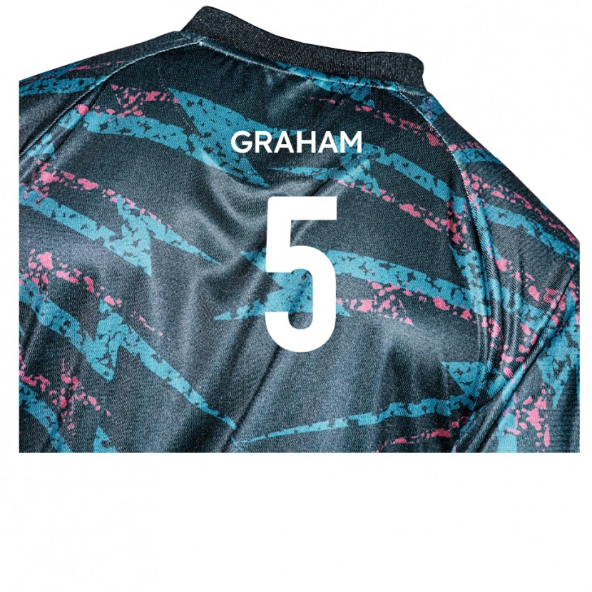 Danxen Mænd Sam Graham #5 Sort Marine Udebane Spillertrøjer 2025/26 Trøje T-Shirt