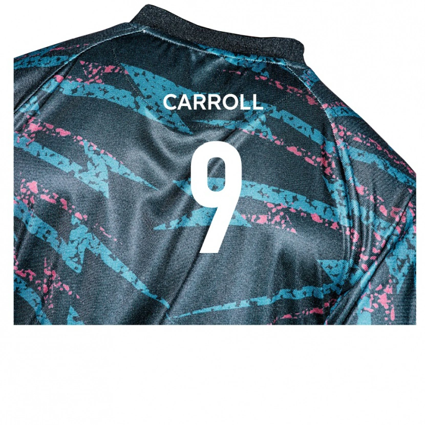 Danxen Mænd Andy Carroll #9 Sort Marine Udebane Spillertrøjer 2025/26 Trøje T-Shirt