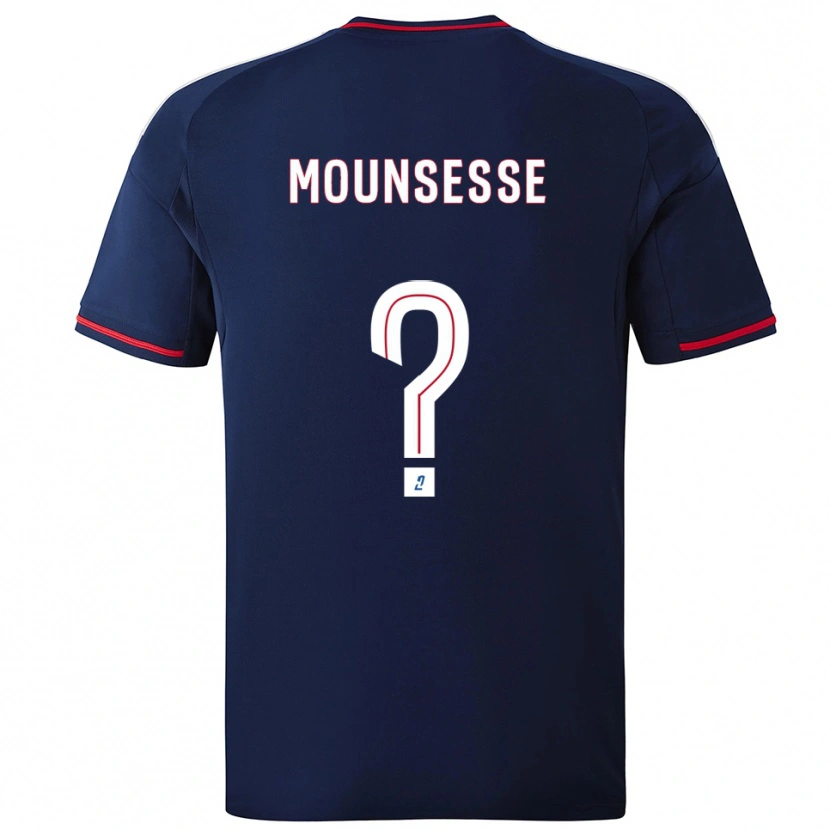Danxen Mænd Jeremy Mounsesse #0 Marine Rød Udebane Spillertrøjer 2025/26 Trøje T-Shirt