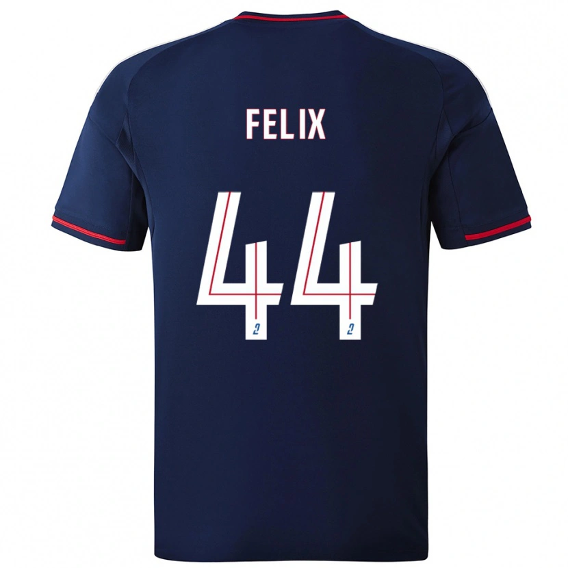 Danxen Mænd Marley Felix #44 Marine Rød Udebane Spillertrøjer 2025/26 Trøje T-Shirt