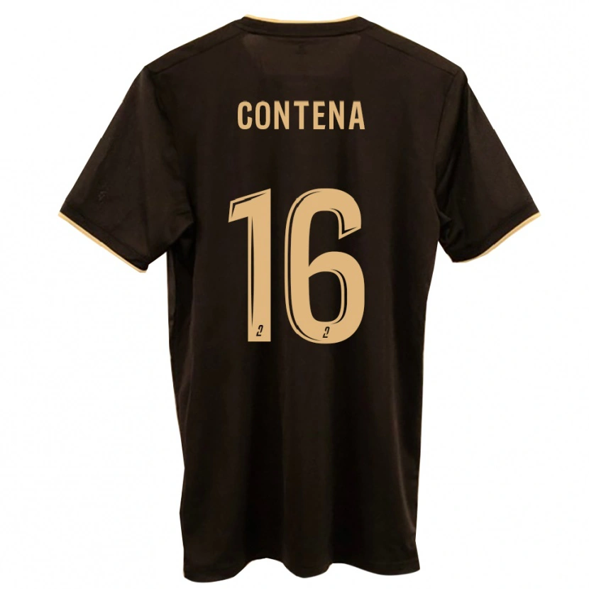 Danxen Mænd Sacha Contena #16 Blå Rød Udebane Spillertrøjer 2025/26 Trøje T-Shirt