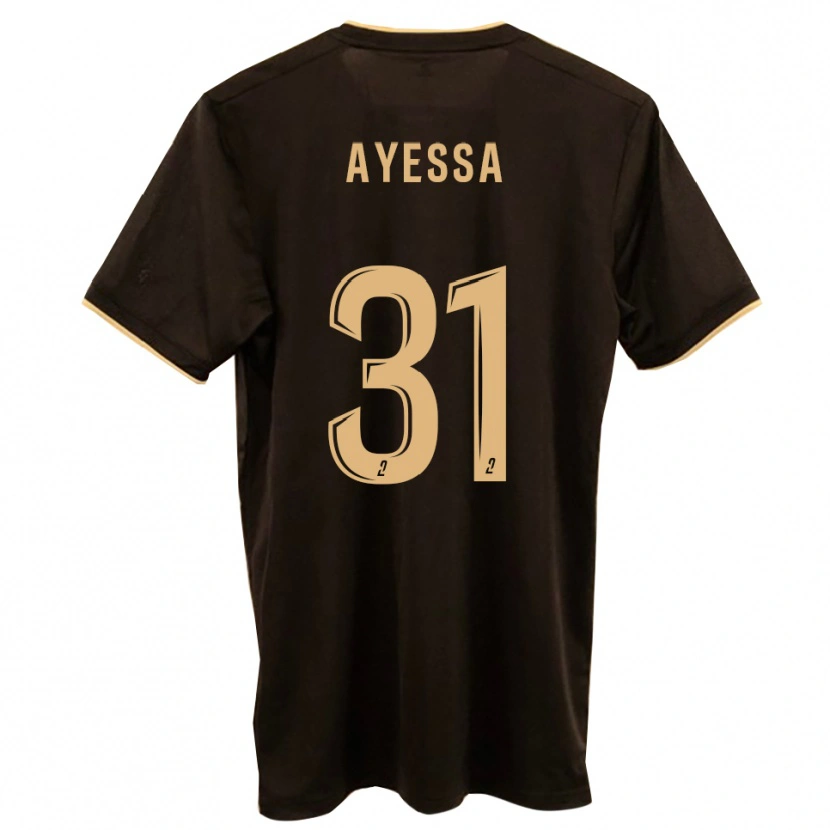 Danxen Mænd Jésah Ayessa #31 Blå Rød Udebane Spillertrøjer 2025/26 Trøje T-Shirt