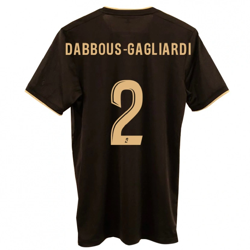 Danxen Mænd Yanis Dabbous-Gagliardi #2 Blå Rød Udebane Spillertrøjer 2025/26 Trøje T-Shirt