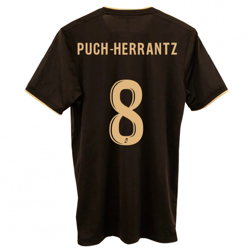 Danxen Mænd Mehdi Puch-Herrantz #8 Blå Rød Udebane Spillertrøjer 2025/26 Trøje T-Shirt