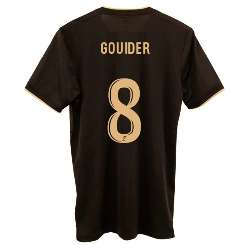 Danxen Mænd Yanis Gouider #8 Blå Rød Udebane Spillertrøjer 2025/26 Trøje T-Shirt