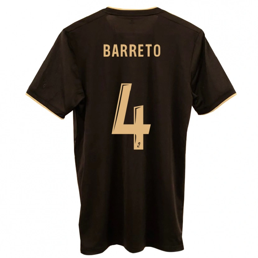 Danxen Mænd Michaël Barreto #4 Blå Rød Udebane Spillertrøjer 2025/26 Trøje T-Shirt