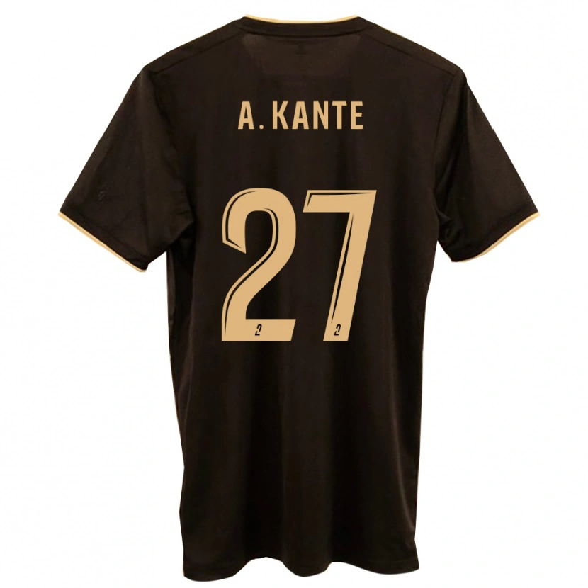 Danxen Mænd Abou Kanté #27 Blå Rød Udebane Spillertrøjer 2025/26 Trøje T-Shirt