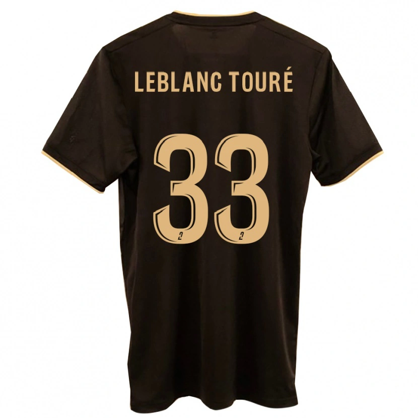 Danxen Mænd Wolo Leblanc Touré #33 Blå Rød Udebane Spillertrøjer 2025/26 Trøje T-Shirt