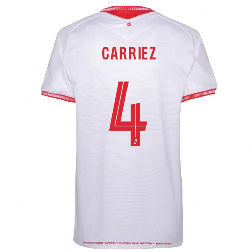 Danxen Mænd Sasha Carriez #4 Sort Rød Udebane Spillertrøjer 2025/26 Trøje T-Shirt