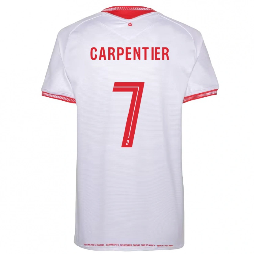 Danxen Mænd Quentin Carpentier #7 Sort Rød Udebane Spillertrøjer 2025/26 Trøje T-Shirt