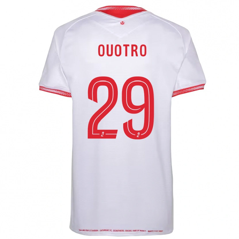 Danxen Mænd Patrick Ouotro #29 Sort Rød Udebane Spillertrøjer 2025/26 Trøje T-Shirt