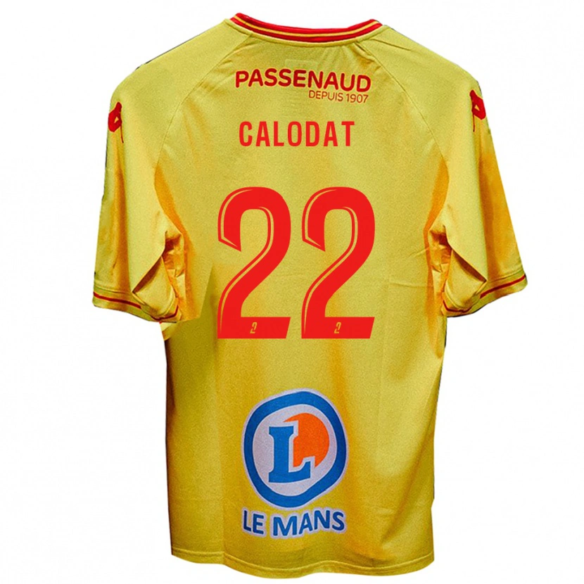 Danxen Mænd Lucas Calodat #22 Gul Udebane Spillertrøjer 2025/26 Trøje T-Shirt