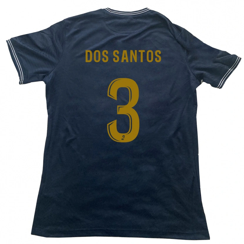 Danxen Mænd Enzo Dos Santos #3 Marine Guld Udebane Spillertrøjer 2025/26 Trøje T-Shirt