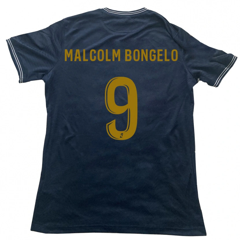 Danxen Mænd Fidèle Malcolm Bongelo #9 Marine Guld Udebane Spillertrøjer 2025/26 Trøje T-Shirt
