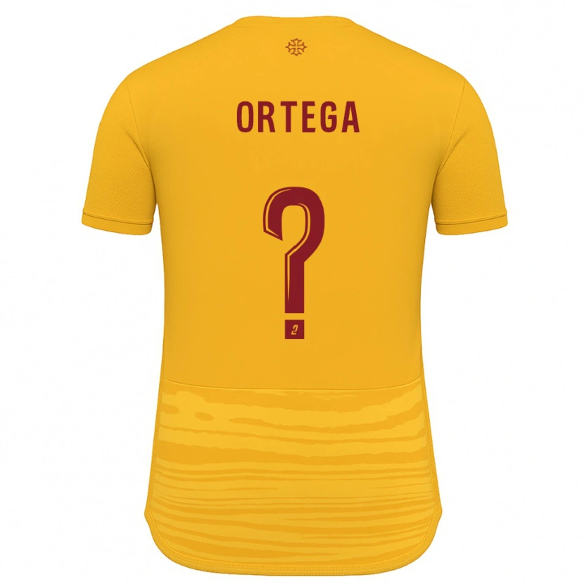 Danxen Mænd Alexis Ortega #0 Orange Burgundy Udebane Spillertrøjer 2025/26 Trøje T-Shirt