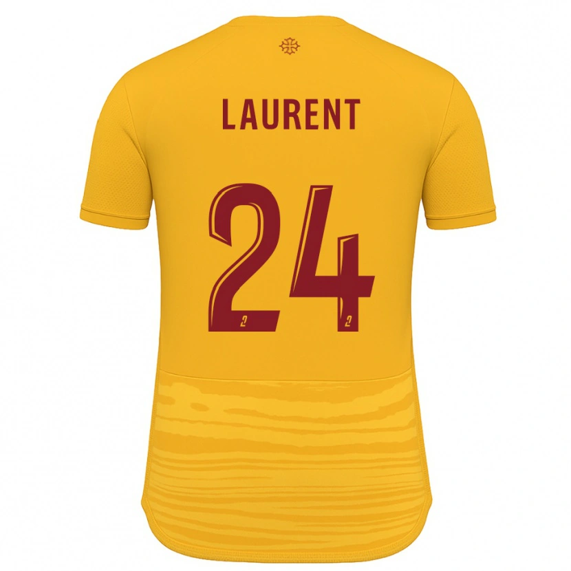 Danxen Mænd Loni Laurent #24 Orange Burgundy Udebane Spillertrøjer 2025/26 Trøje T-Shirt