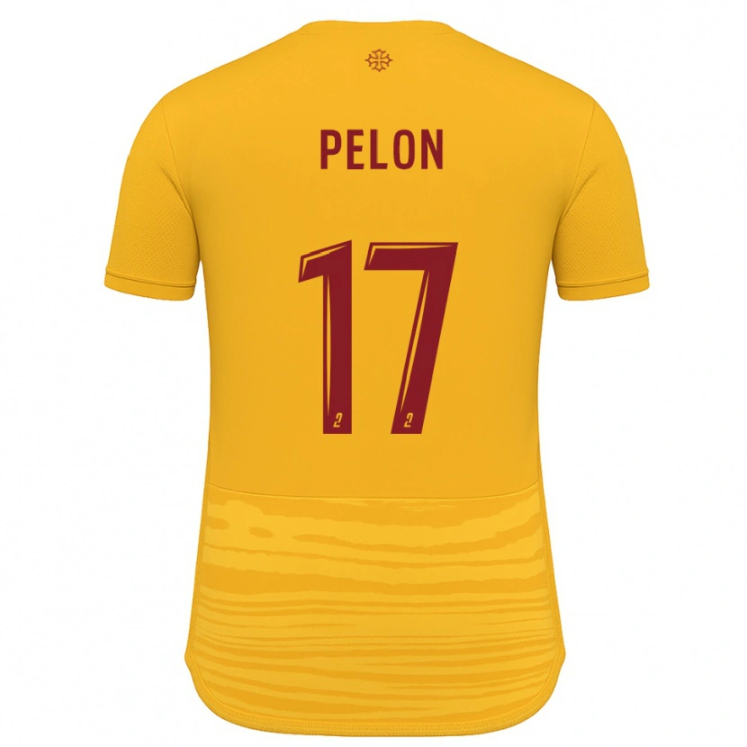 Danxen Mænd Aurélien Pelon #17 Orange Burgundy Udebane Spillertrøjer 2025/26 Trøje T-Shirt