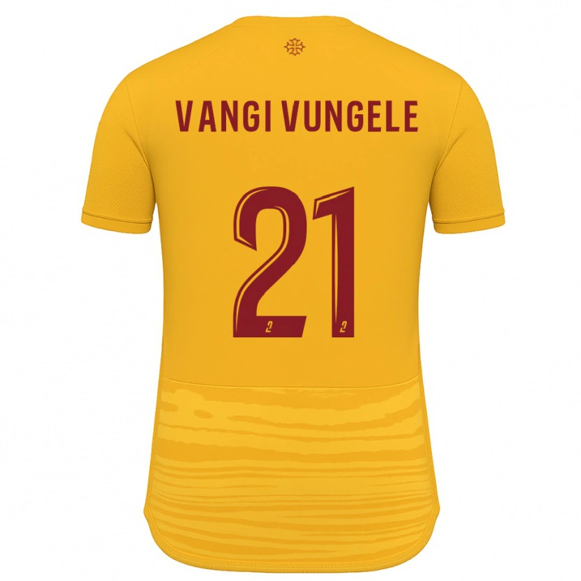 Danxen Mænd Dylan Vangi #21 Orange Burgundy Udebane Spillertrøjer 2025/26 Trøje T-Shirt