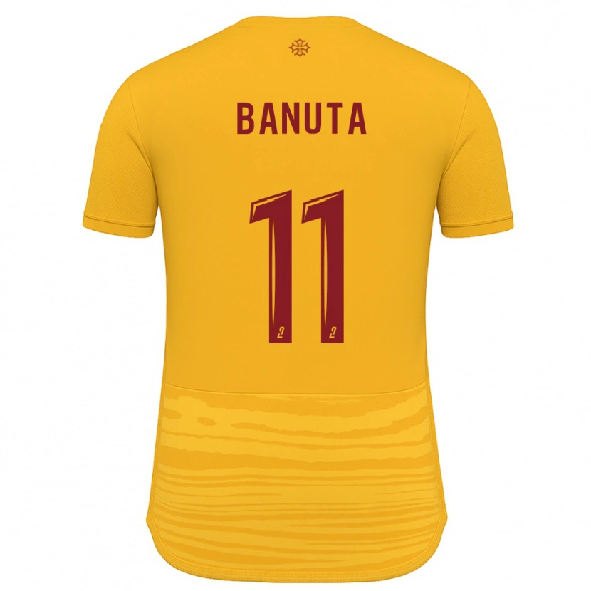 Danxen Mænd Anna Banuta #11 Orange Burgundy Udebane Spillertrøjer 2025/26 Trøje T-Shirt