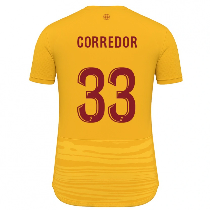 Danxen Mænd Morgan Corredor #33 Orange Burgundy Udebane Spillertrøjer 2025/26 Trøje T-Shirt