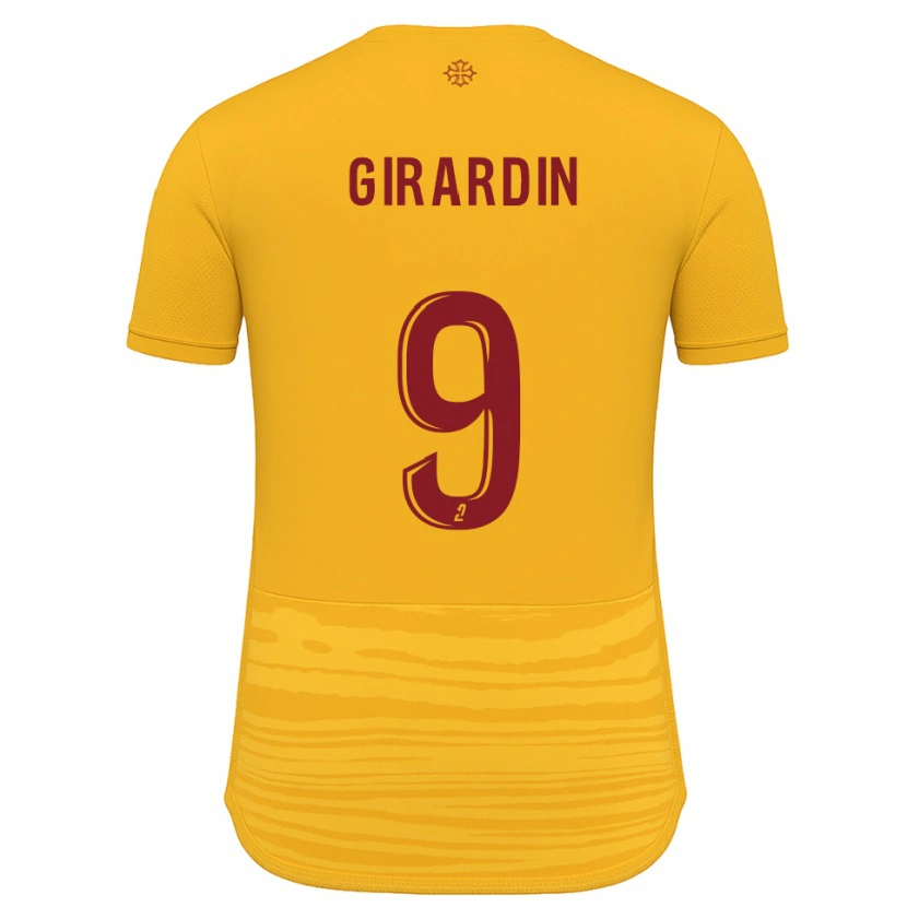 Danxen Mænd Isaiah Girardin #9 Orange Burgundy Udebane Spillertrøjer 2025/26 Trøje T-Shirt