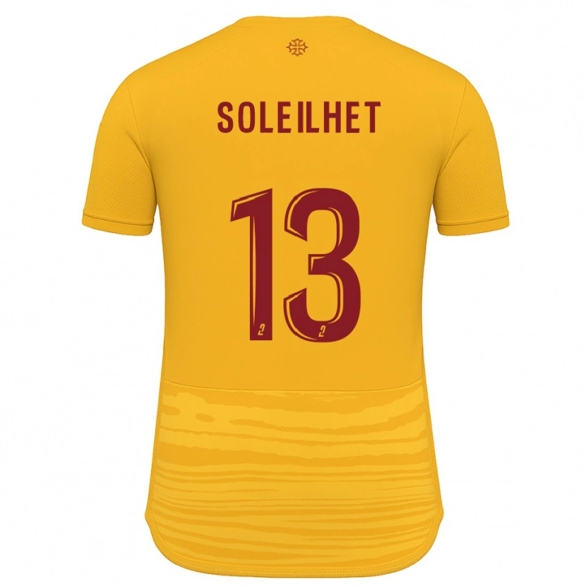 Danxen Mænd Alicia Soleilhet #13 Orange Burgundy Udebane Spillertrøjer 2025/26 Trøje T-Shirt