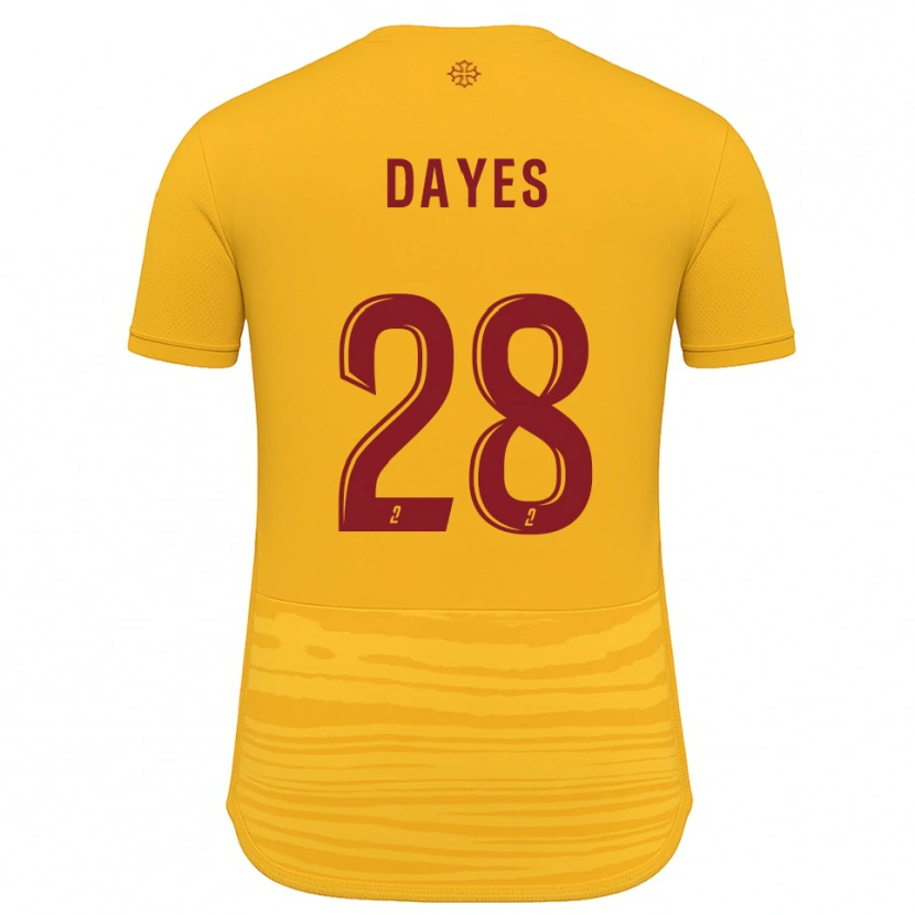 Danxen Mænd Mikayla Dayes #28 Orange Burgundy Udebane Spillertrøjer 2025/26 Trøje T-Shirt