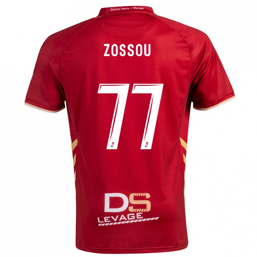 Danxen Mænd Aristide Zossou #77 Burgundy Guld Udebane Spillertrøjer 2025/26 Trøje T-Shirt