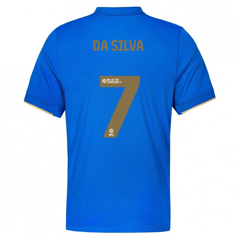 Danxen Kvinder Alezandro Da Silva #7 Blå Guld Hjemmebane Spillertrøjer 2025/26 Trøje T-Shirt