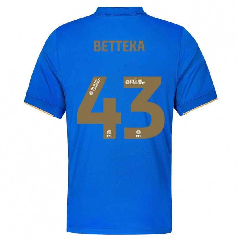 Danxen Kvinder Zaid Betteka #43 Blå Guld Hjemmebane Spillertrøjer 2025/26 Trøje T-Shirt
