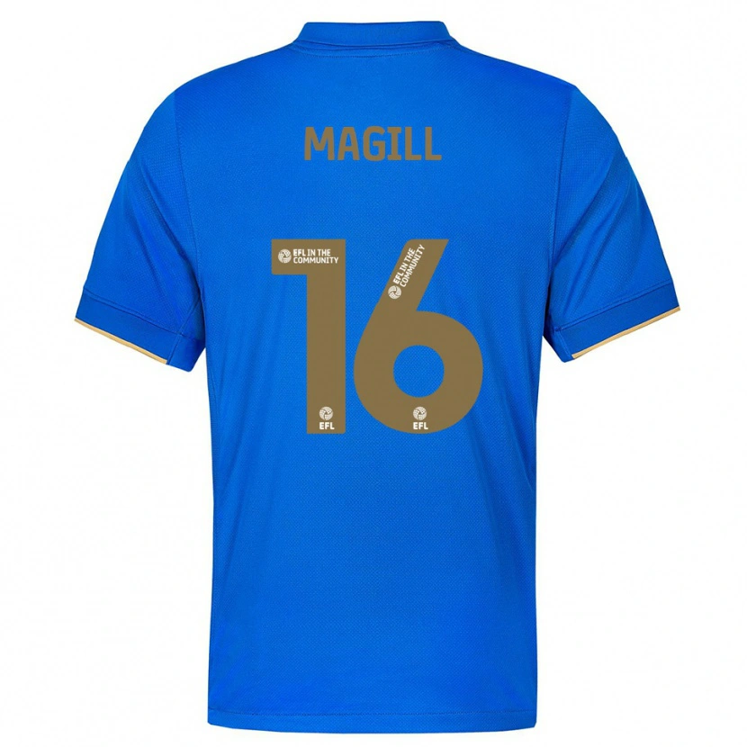 Danxen Kvinder Simone Magill #16 Blå Guld Hjemmebane Spillertrøjer 2025/26 Trøje T-Shirt