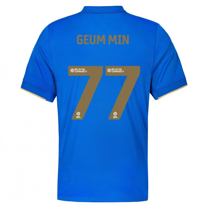 Danxen Kvinder Lee Geum-Min #77 Blå Guld Hjemmebane Spillertrøjer 2025/26 Trøje T-Shirt