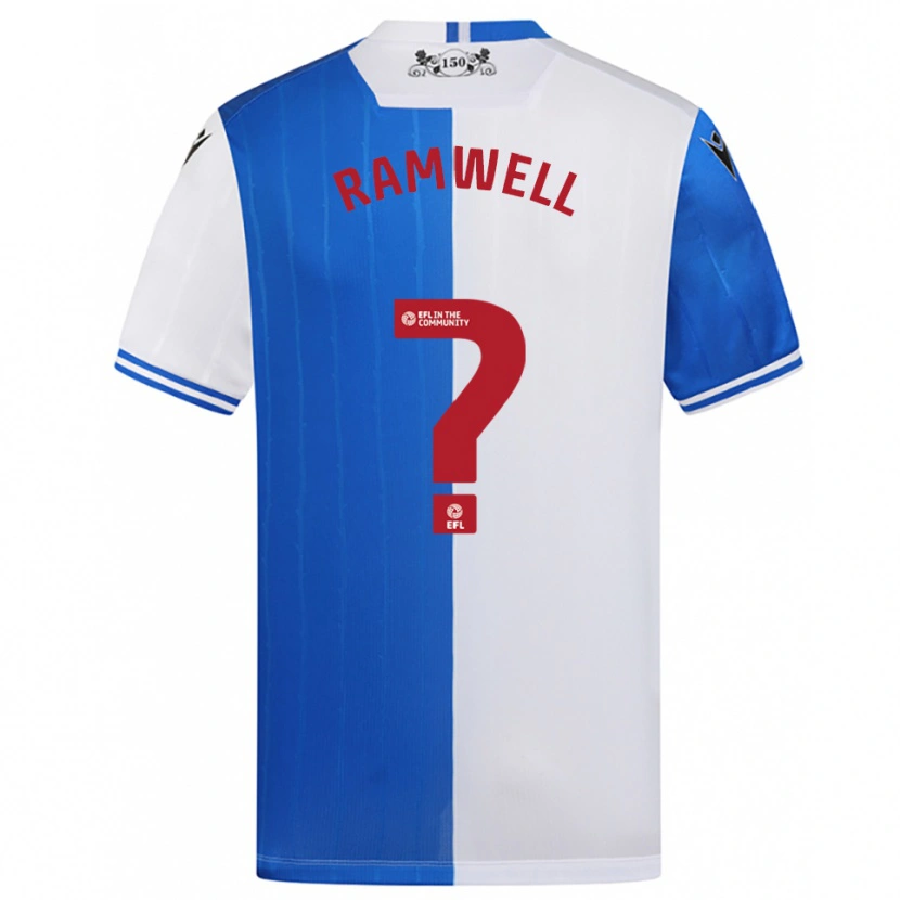 Danxen Kvinder Teddy Ramwell #0 Blå Hvid Hjemmebane Spillertrøjer 2025/26 Trøje T-Shirt