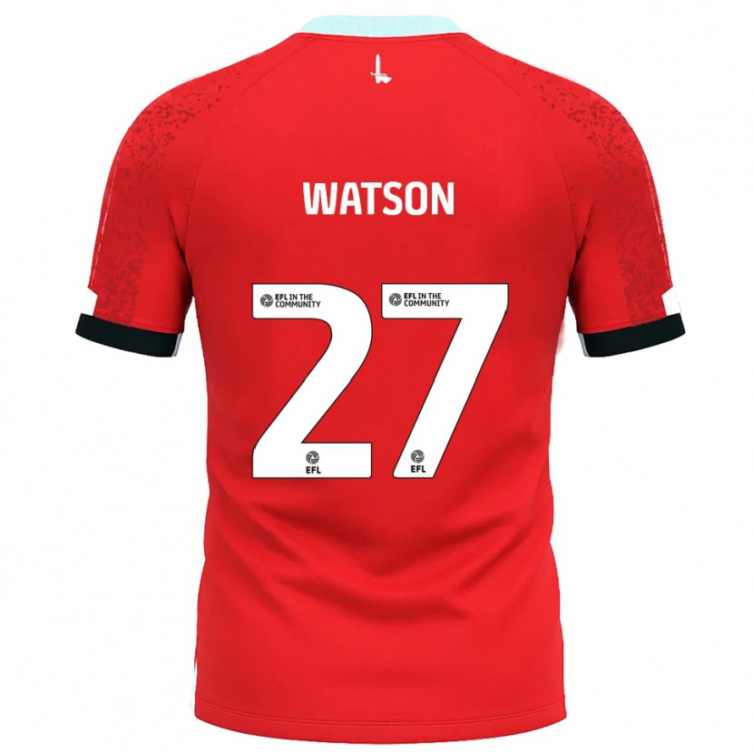 Danxen Kvinder Tennai Watson #27 Rød Hvid Hjemmebane Spillertrøjer 2025/26 Trøje T-Shirt