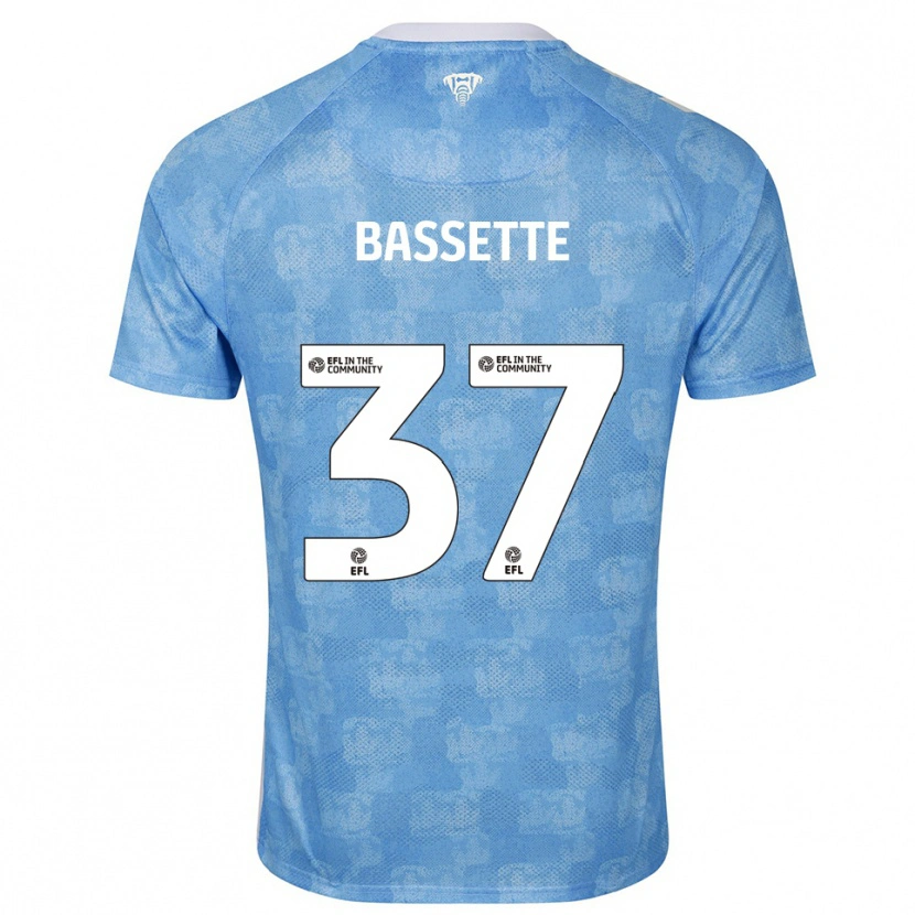 Danxen Kvinder Norman Bassette #37 Himmelblå Hvid Hjemmebane Spillertrøjer 2025/26 Trøje T-Shirt