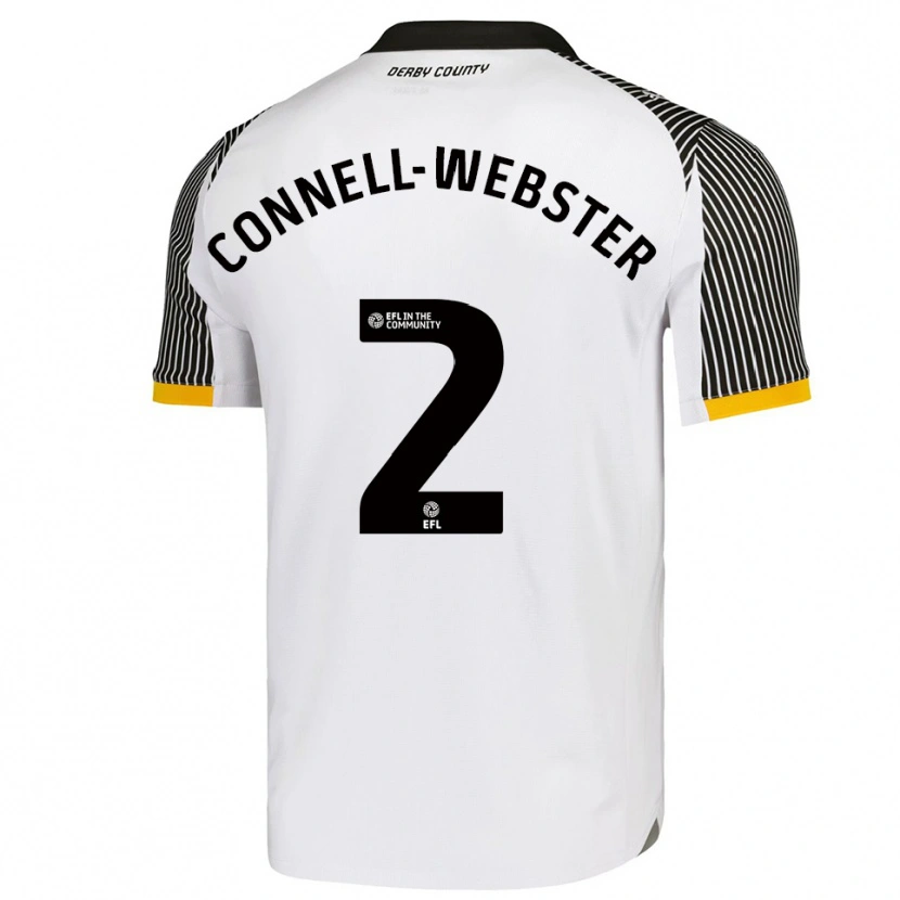 Danxen Kvinder Braidy Connell-Webster #2 Hvid Sort Hjemmebane Spillertrøjer 2025/26 Trøje T-Shirt