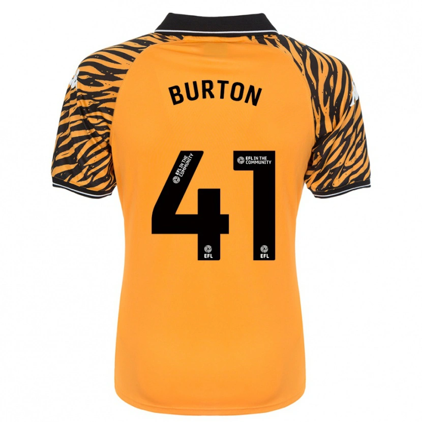 Danxen Kvinder Jess Burton #41 Orange Sort Hjemmebane Spillertrøjer 2025/26 Trøje T-Shirt