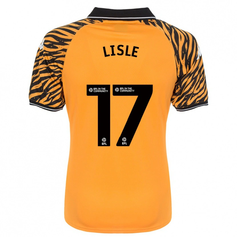 Danxen Kvinder Mary Lisle #17 Orange Sort Hjemmebane Spillertrøjer 2025/26 Trøje T-Shirt