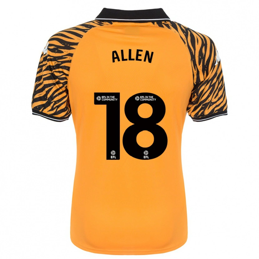 Danxen Kvinder Aaliyah Allen #18 Orange Sort Hjemmebane Spillertrøjer 2025/26 Trøje T-Shirt