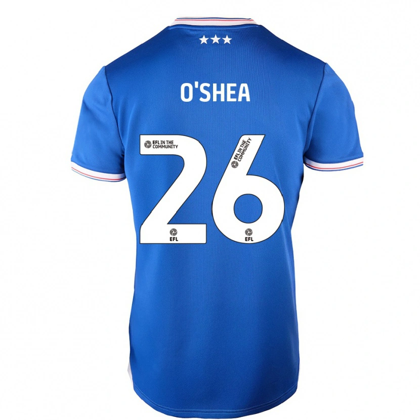 Danxen Kvinder Dara O'shea #26 Blå Hvid Hjemmebane Spillertrøjer 2025/26 Trøje T-Shirt