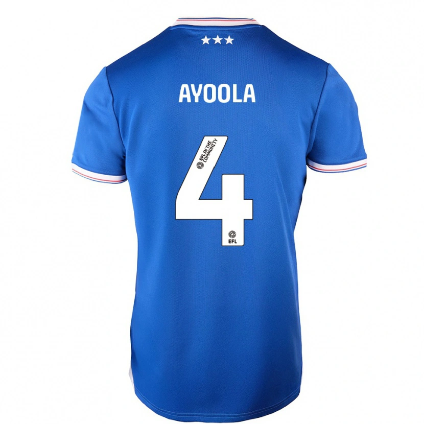 Danxen Kvinder Jesse Ayoola #4 Blå Hvid Hjemmebane Spillertrøjer 2025/26 Trøje T-Shirt