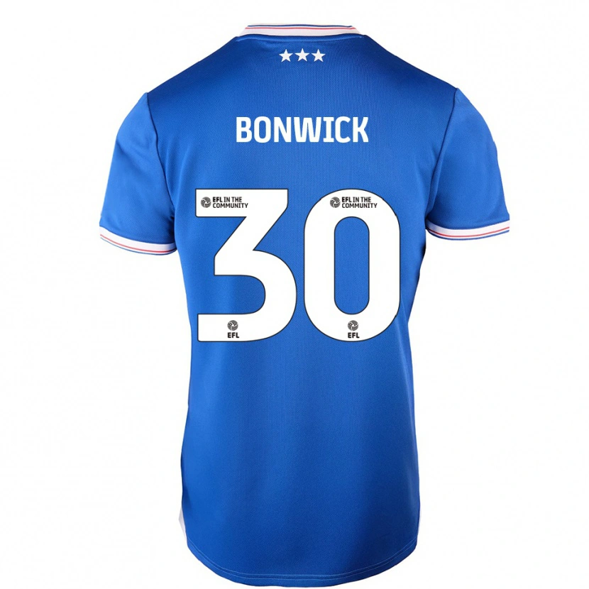 Danxen Kvinder Kaci-Jai Bonwick #30 Blå Hvid Hjemmebane Spillertrøjer 2025/26 Trøje T-Shirt