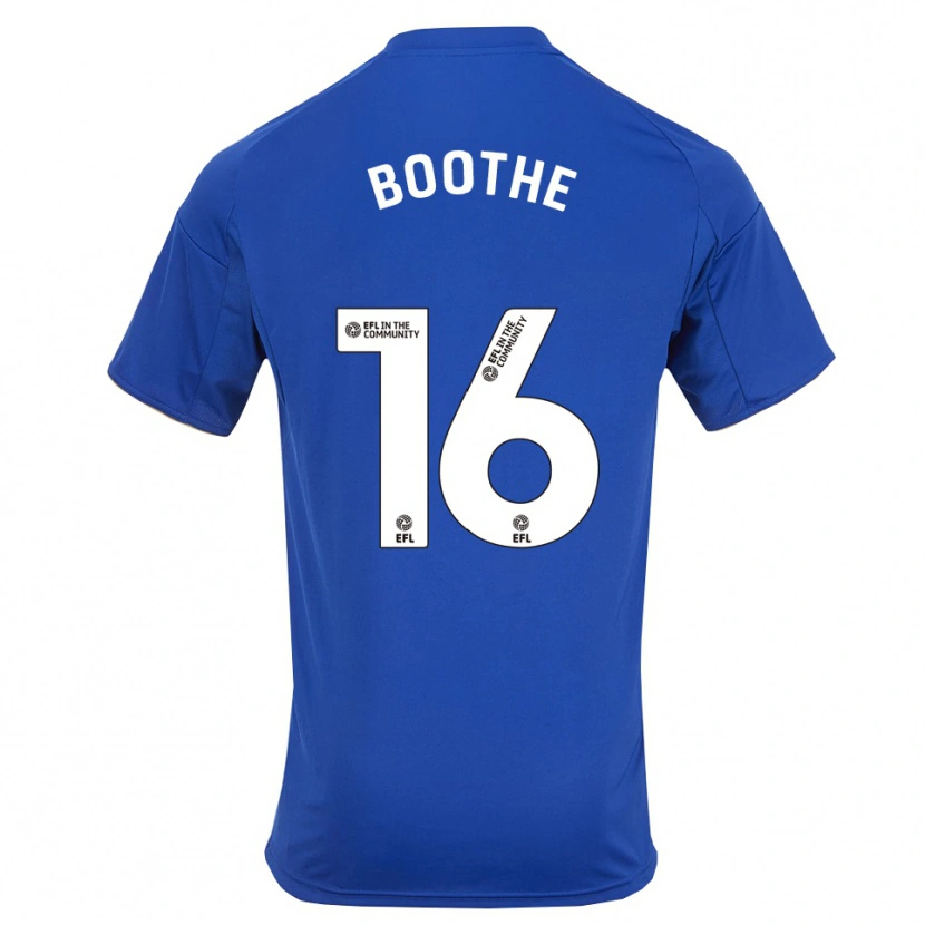 Danxen Kvinder Christian Boothe #16 Blå Guld Hjemmebane Spillertrøjer 2025/26 Trøje T-Shirt