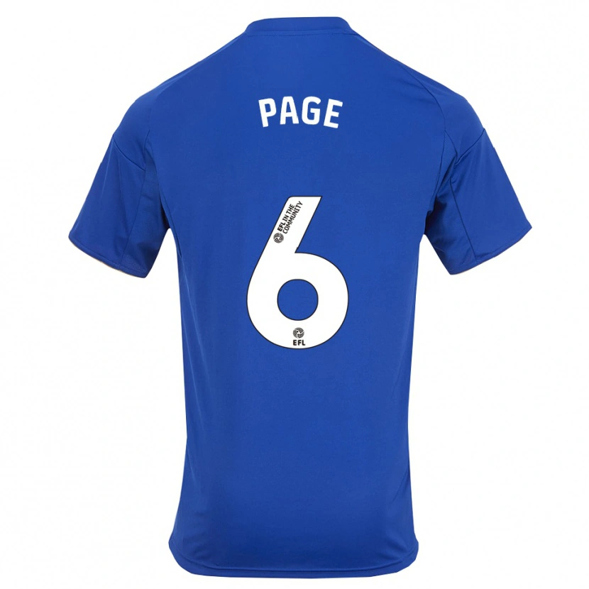 Danxen Kvinder Louis Page #6 Blå Guld Hjemmebane Spillertrøjer 2025/26 Trøje T-Shirt