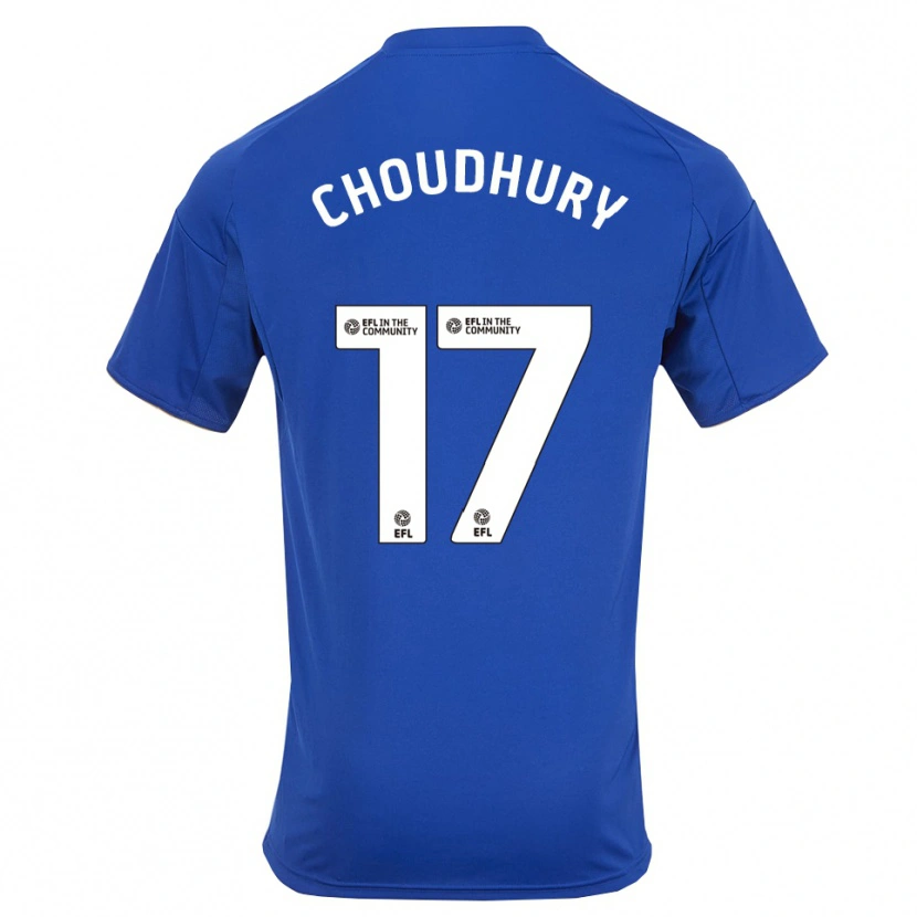 Danxen Kvinder Hamza Choudhury #17 Blå Guld Hjemmebane Spillertrøjer 2025/26 Trøje T-Shirt