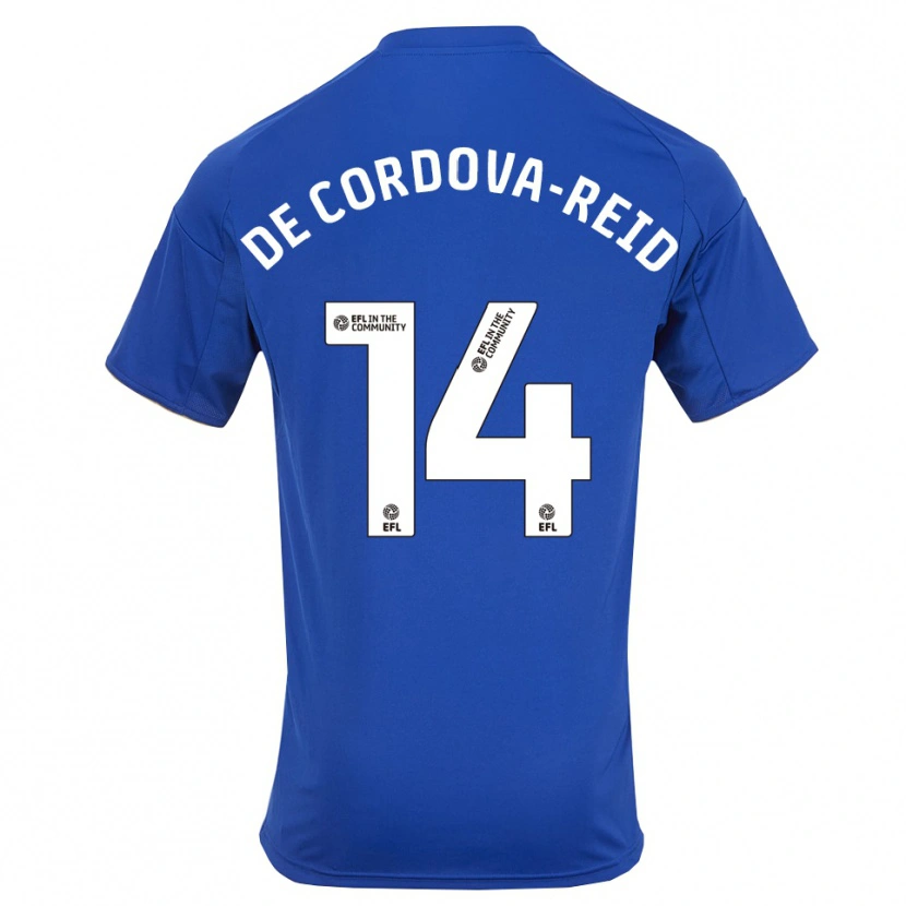 Danxen Kvinder Bobby De Cordova-Reid #14 Blå Guld Hjemmebane Spillertrøjer 2025/26 Trøje T-Shirt