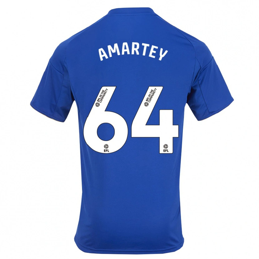 Danxen Kvinder Bobby Amartey #64 Blå Guld Hjemmebane Spillertrøjer 2025/26 Trøje T-Shirt