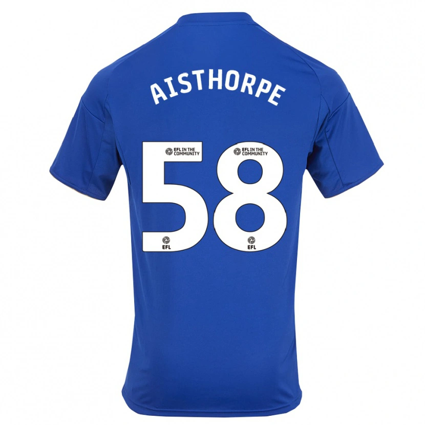 Danxen Kvinder Bailey Aisthorpe #58 Blå Guld Hjemmebane Spillertrøjer 2025/26 Trøje T-Shirt